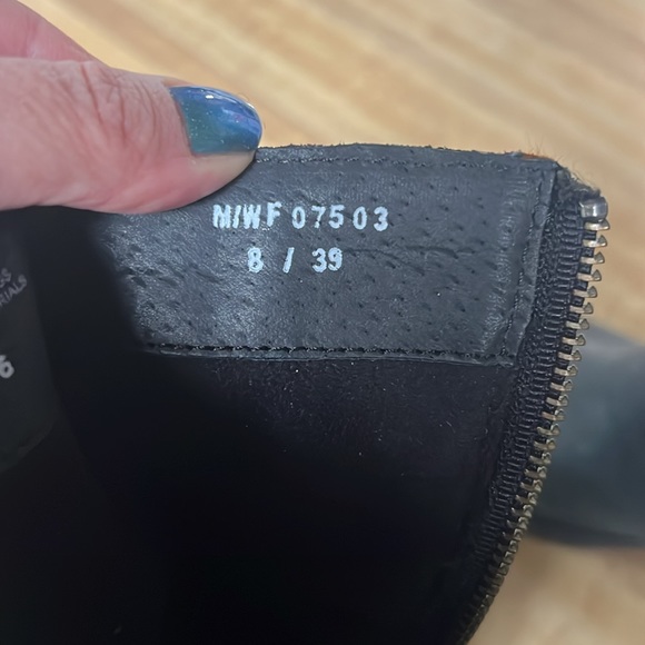 Born Panera Leather Moto Boots with Wool Southwest Motif - Picture 7 of 8